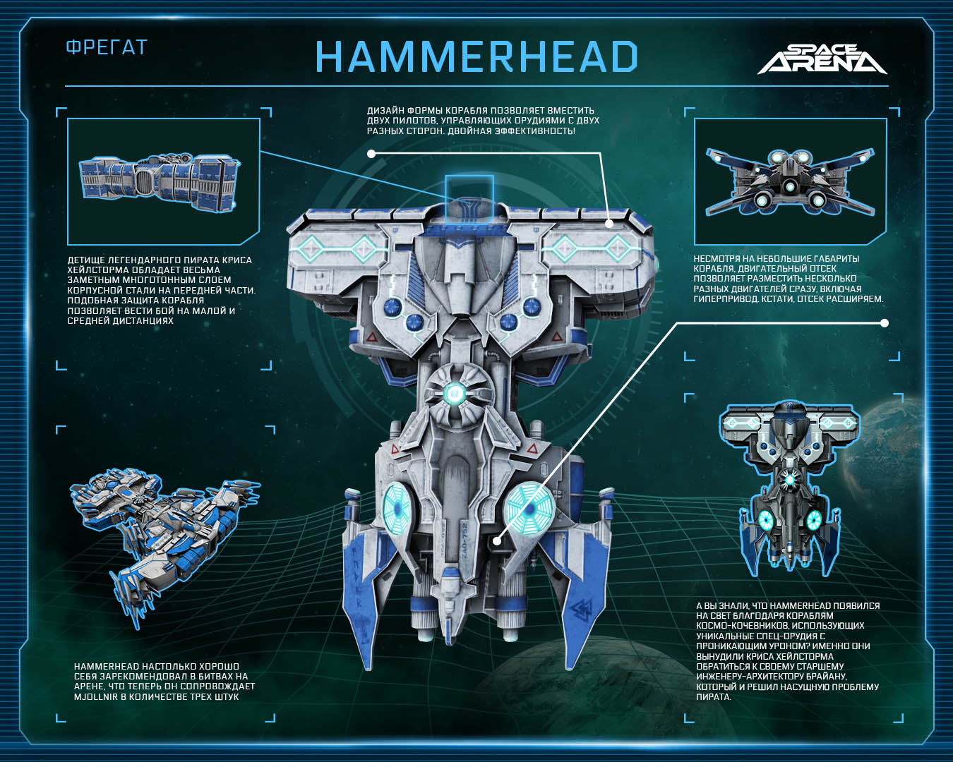 Space arena корабли. Сборка Hammerhead. Space Arena конструкции кораблей Hammerhead. Фрегат Hammerhead сборка. Космический атлас.
